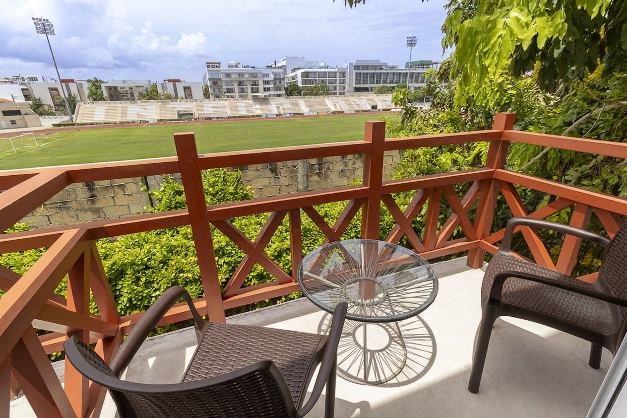 Primary bedroom seating area at Avalon del Sol